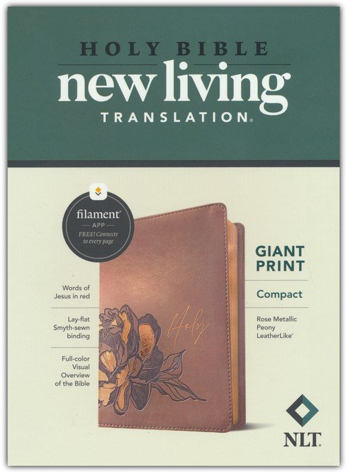 Filament Enabled Edition Leatherlike Teal Palm Filament Enabled Edition Red Letter NLT Compact Bible Teal Palm: New Living Translation 