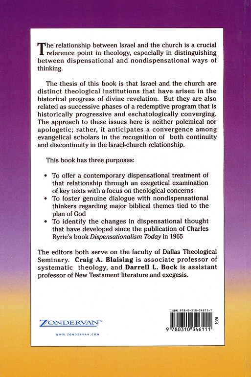 Dispensationalism Israel And The Church The Search For Definition - 