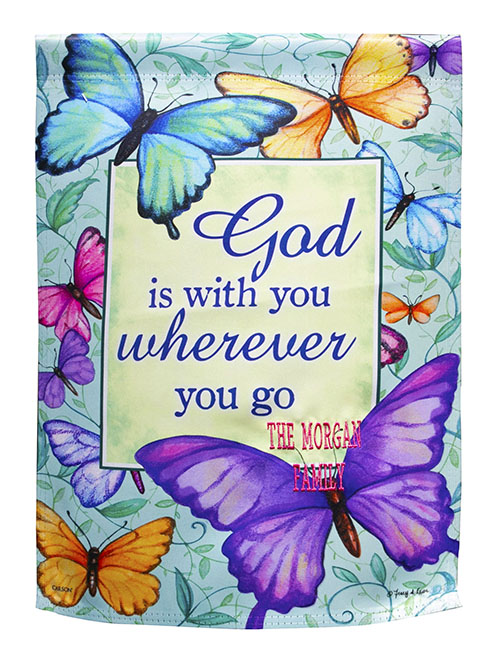 God Is With You Wherever You Go Flag Small Christianbook Com