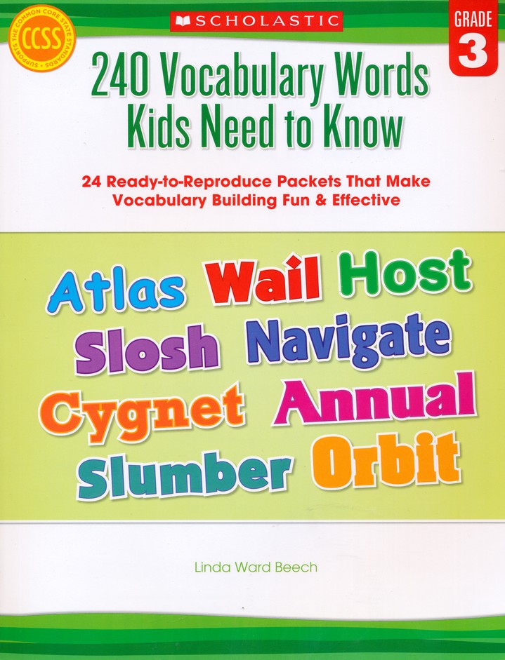 Words　to　Fun　Know:　Grade　Vocabulary　Beech:　24　Ready-to-Reproduce　Need　Ward　3:　Make　Vocabulary　Linda　Building　Effective:　9780545468633　Packets　Kids　240　That