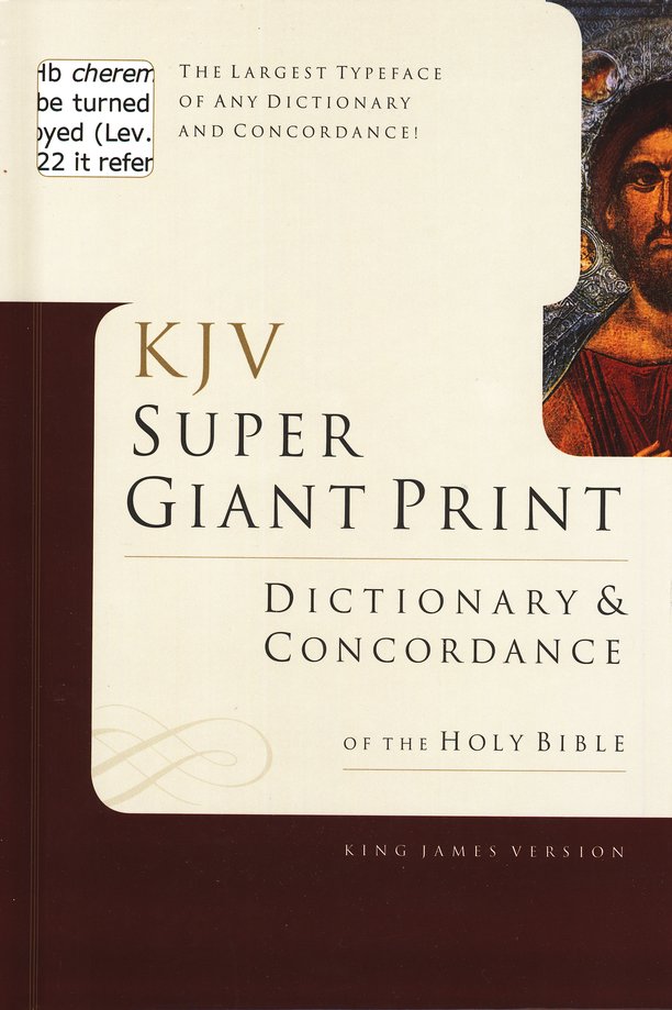 Large Print Bible Dictionary & Concordance by Ottenheimer