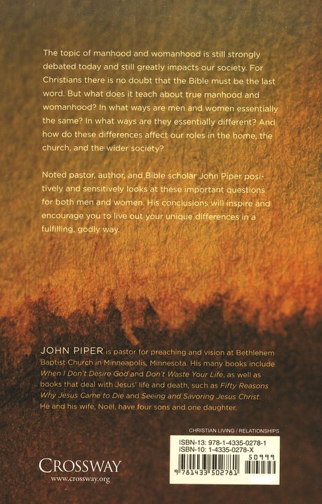 Back Cover Preview Image - 8 of 8 - What's the Difference? Manhood and Womanhood Defined According to the Bible