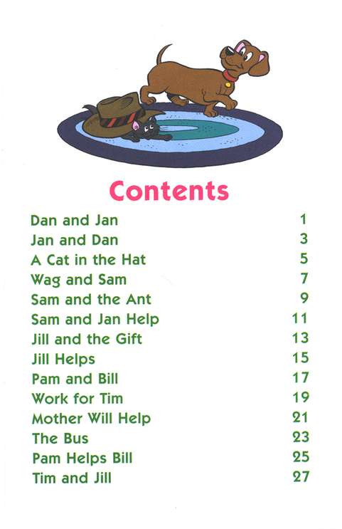Table of Contents Preview Image - 2 of 13 - Phonics Readers, 4 Volumes, Grade K