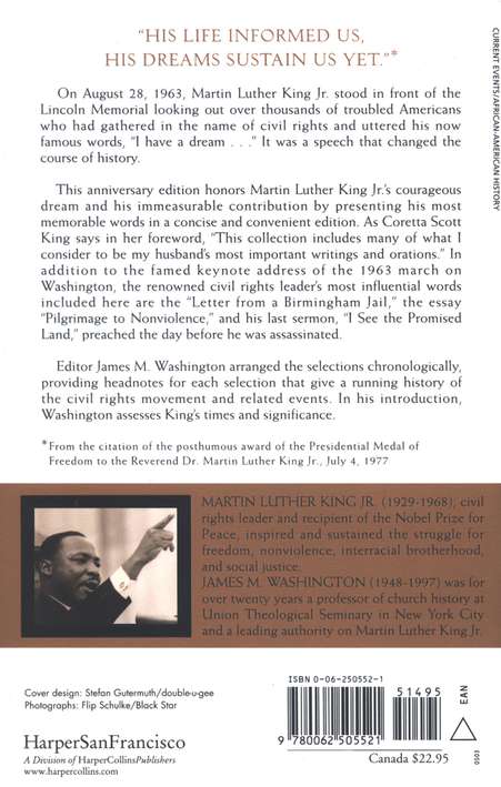 I Have A Dream Writings And Speeches That Changed The World Edited By James M Washington By Martin Luther King Jr Christianbook Com