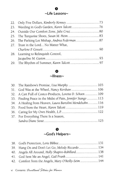 Table of Contents Preview Image - 3 of 11 - Chicken Soup for The Soul: Devotional Stories for Women