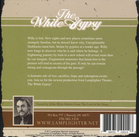 Back Cover Preview Image - 2 of 2 - The White Gypsy - 2-Disc Audio Drama