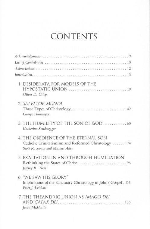 Table of Contents Preview Image - 2 of 10 - Christology, Ancient and Modern: Explorations in Constructive Theology