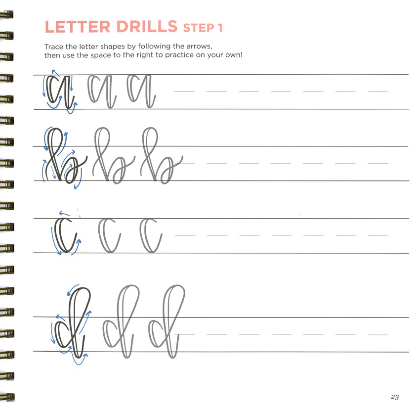 hand lettering drills