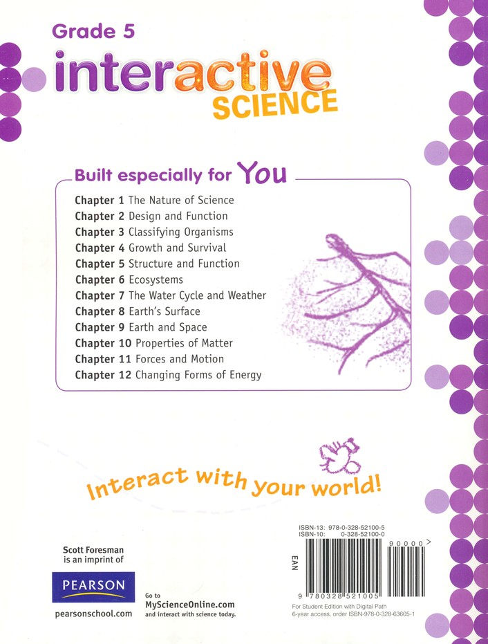 Pearson Interactive Science Grade 5 Workbook 9780328521005 Christianbook Com