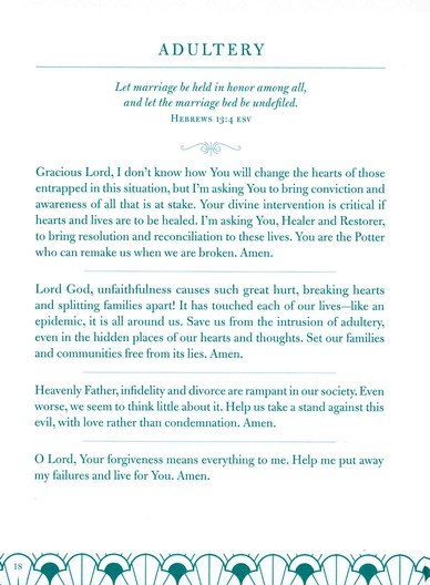Prayer for forgiveness of adultery