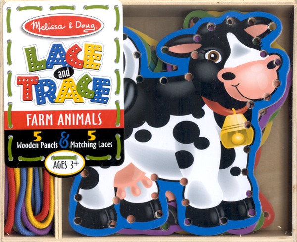 melissa and doug lace and trace farm animals