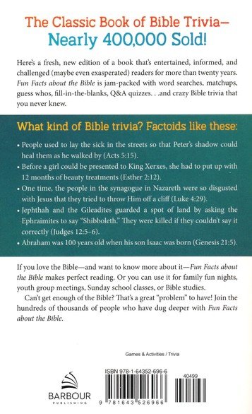 Melankoli barmhjertighed angst Fun Facts about the Bible: Word Searches, Matchups, Guess Whos,  Fill-in-the-Blanks, Q&A Quizzes. . .and Crazy Bible Trivia That You Never  Knew: Robyn Martins: 9781643526966 - Christianbook.com