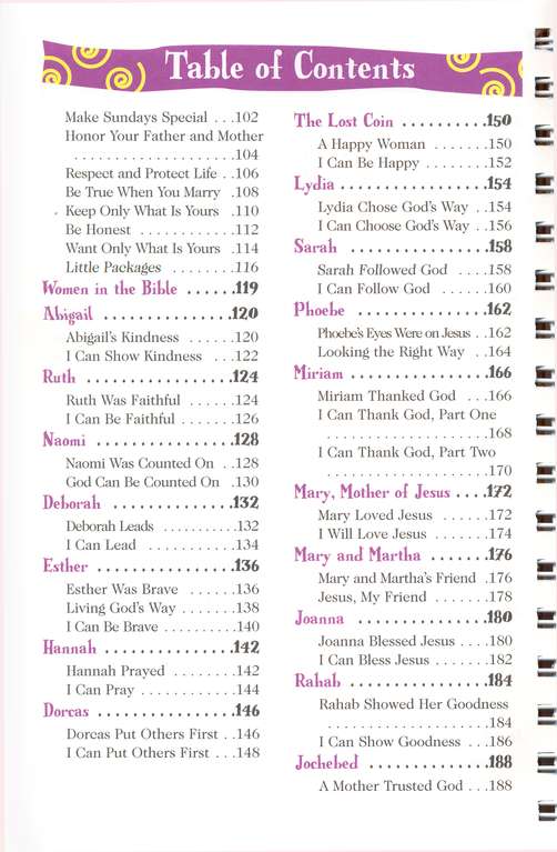 Table of Contents Preview Image - 3 of 9 - God and Me! Devotions for Girls, Ages 6-9