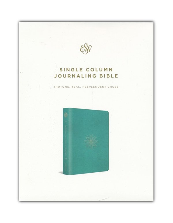 ESV Single Column Journaling Bible (TruTone, Teal, Resplendent Cross  Design), soft imitation leather: 9781433555831 