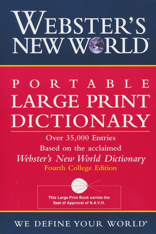 Webster's New World Portable Large Print Dictionary, Second