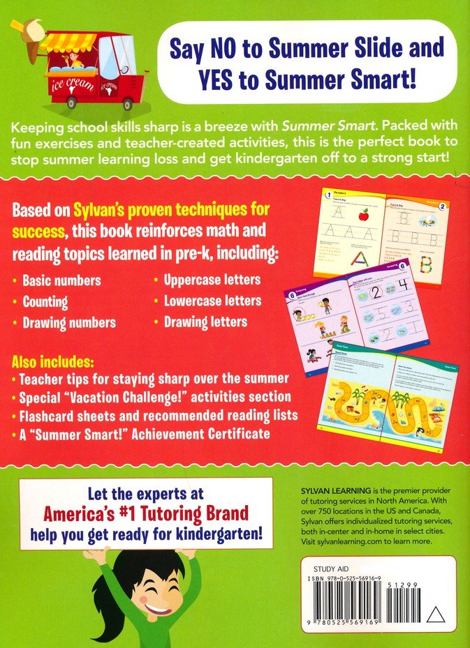 Sylvan Summer Smart Workbook Between Grades Pre K Kindergarten Christianbook Com