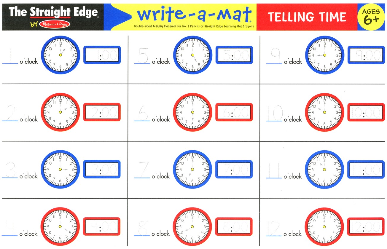 melissa and doug learning clock