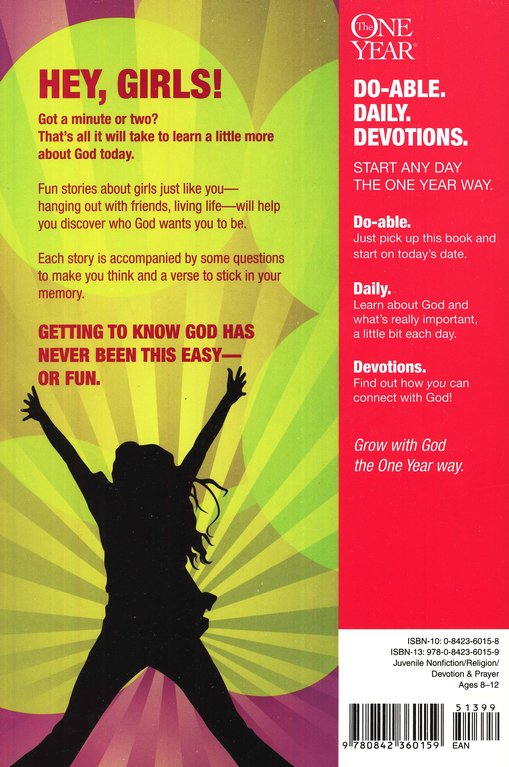 One Year Book Of Devotions For Girls 2 Children S Bible Hour 9780842360159 Christianbook Com