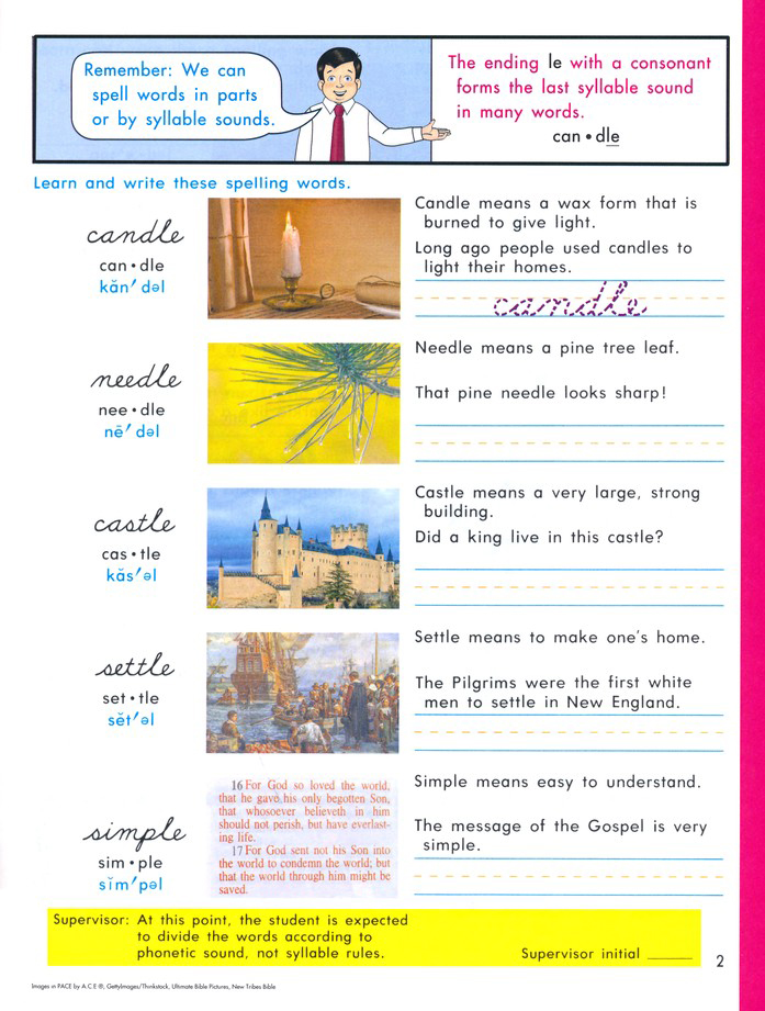 Word Building PACE 1046 Grade 4 4th Edition Christianbook