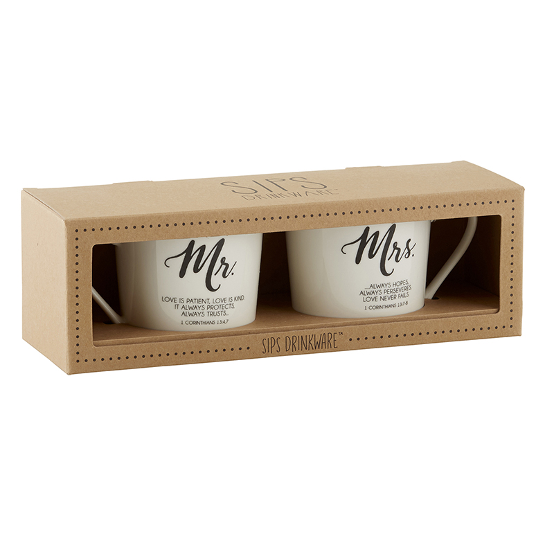 ESPRESSO FOR TWO - COFFEE MUG-MR&MRS Legami Mrs & Mr Right Tazzine