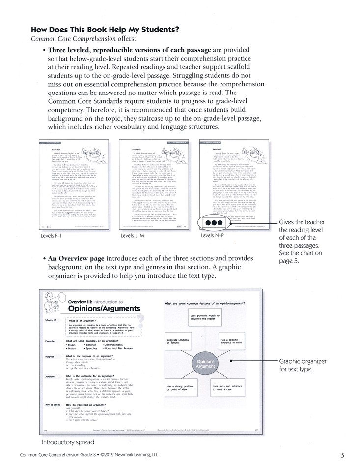 Common Core Comprehension Grade 3 - 