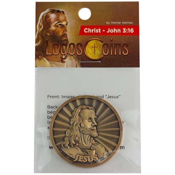 for God so Loved The World Bible Verse Challenge Coin Bulk Pack of 3 Memory Verse Pass Along Handout for Bible Study and Sunday School Religious Gift Cross Coin Pocket Token John 3:16 Coin 