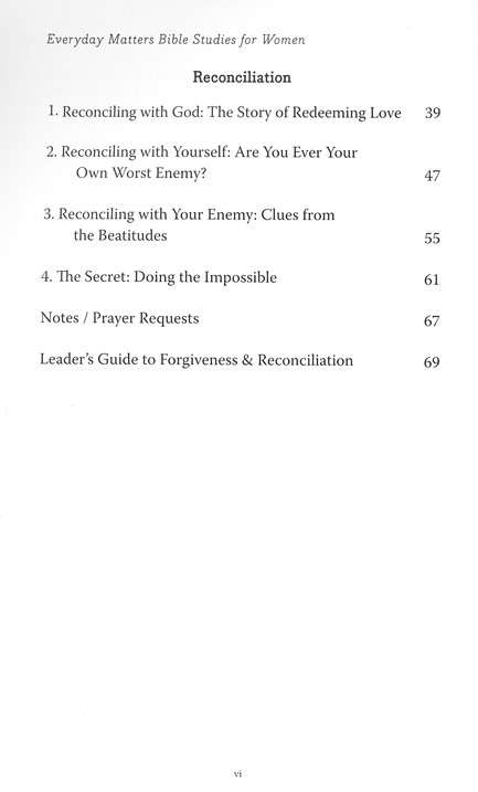 Forgiveness Reconciliation Spiritual Practices For Everyday Life Christianbook Com