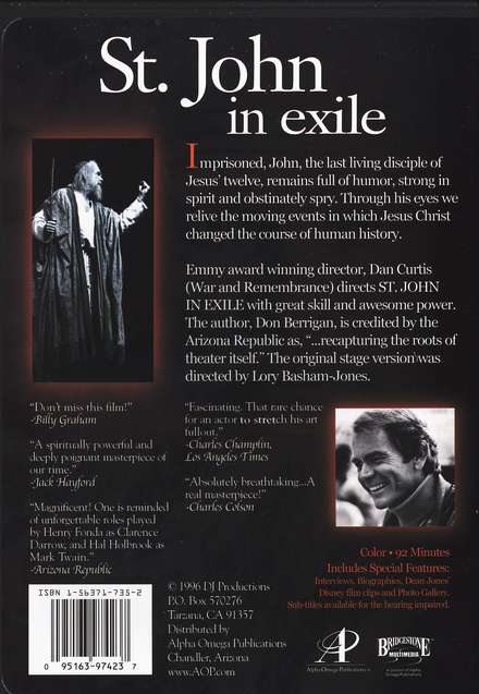 St. John in Exile, DVD: Dean Jones: 9781563717352 - Christianbook.com