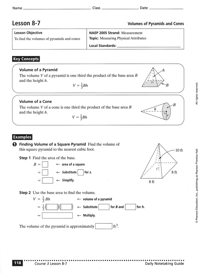 Prentice Hall Mathematics Grade 8 Course 3 Student Workbook 9780133721478 Christianbook Com