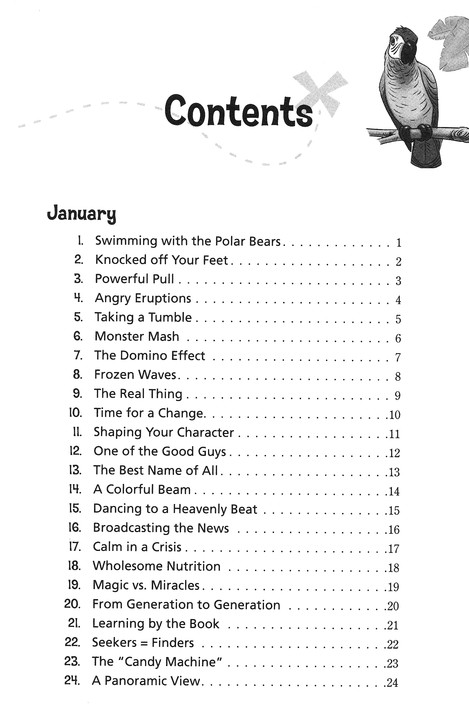 Table of Contents Preview Image - 2 of 19 - Adventure Bible Book of Devotions, NIV: 365 Days of Adventure