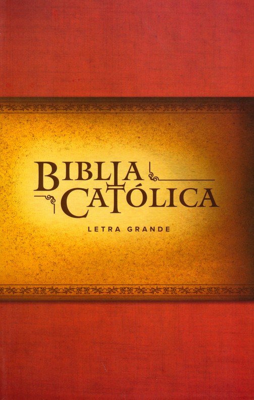 santo corto Microordenador La Biblia Catolica, edicion letra grande, roja (Large Print Catholic Bible,  paperback, red): 9781644730133 - Christianbook.com