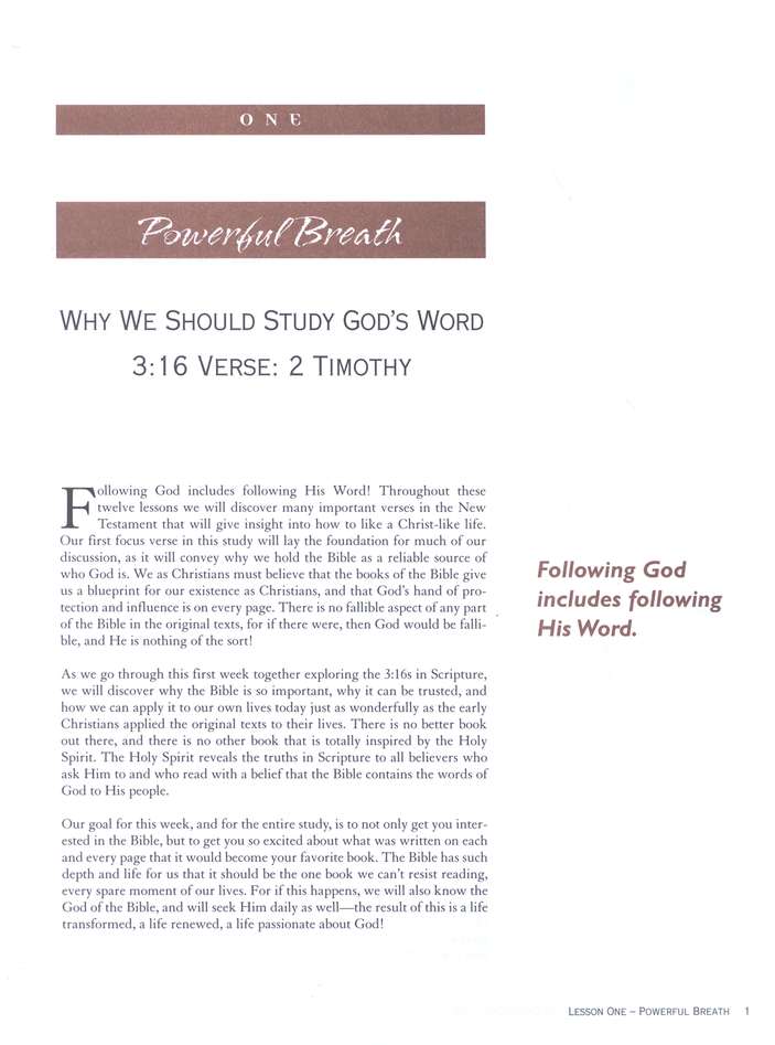 Excerpt Preview Image - 3 of 12 - Following God Series: Life Principles for Christ-Like Living