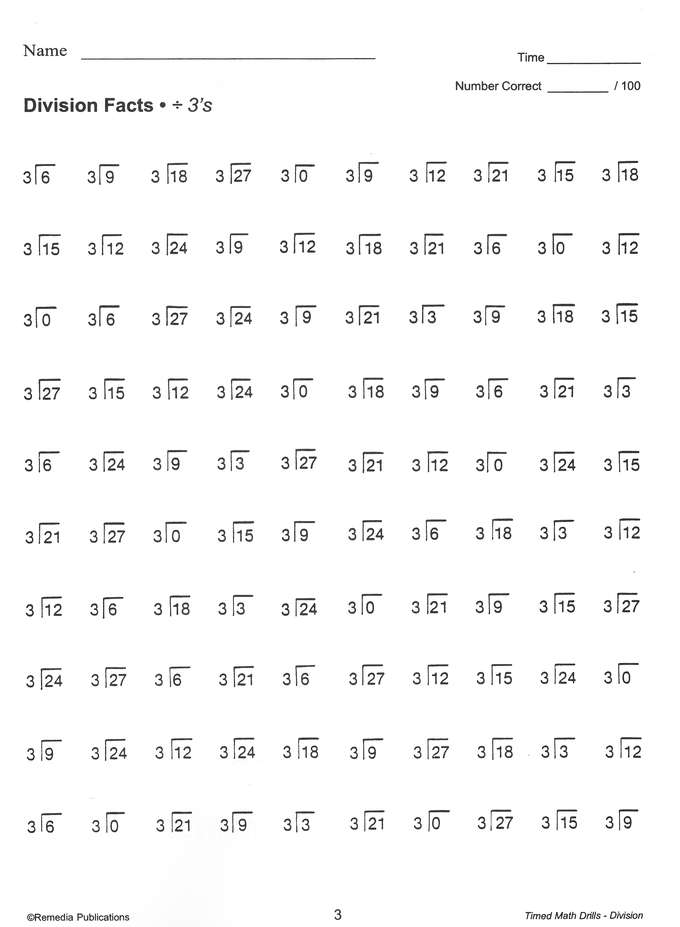 Timed Math Drills: Division: 1561755230 - Christianbook.com