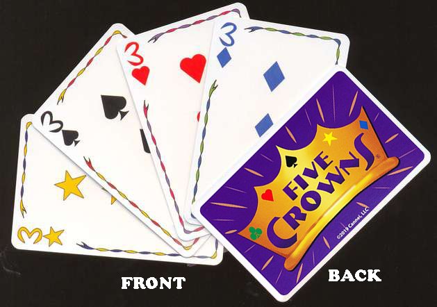& 2-Pack Lots Five Crowns Card Game 5 Suites Classic Original Family Party Rummy 