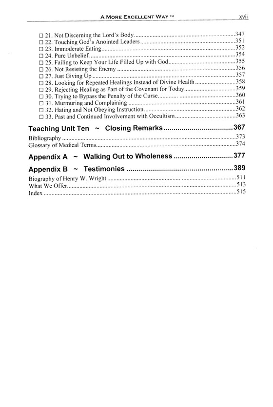 Table of Contents Preview Image - 8 of 14 - A More Excellent Way: Be in Health--Book and DVD