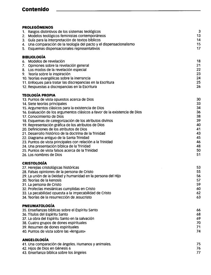 Table of Contents Preview Image - 2 of 8 - Cuadros de Teologia y Doctrina Cristiana (Charts of Christian Theology and Doctrine)