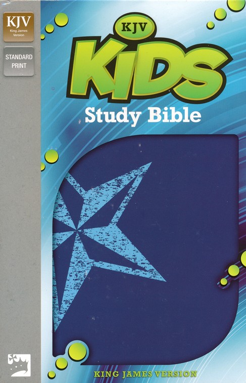 KJV Kids Bible, 40 Pages Full Color Study Helps, Presentation Page, Ribbon  Marker, Holy Bible for Children Ages 8-12, Blue Hardcover (Hardcover)