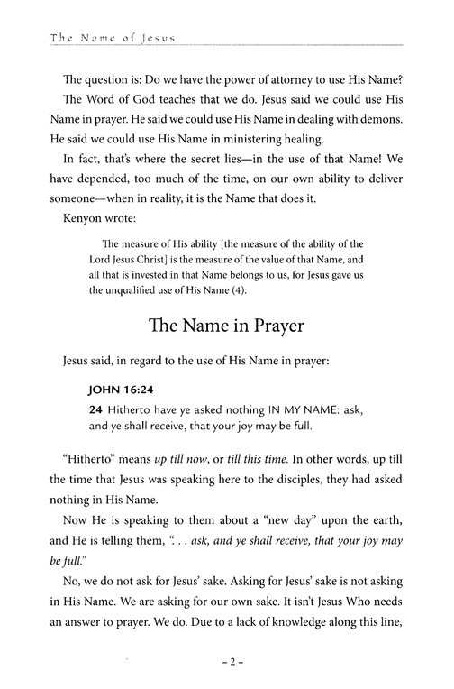 kenneth hagin the name of jesus