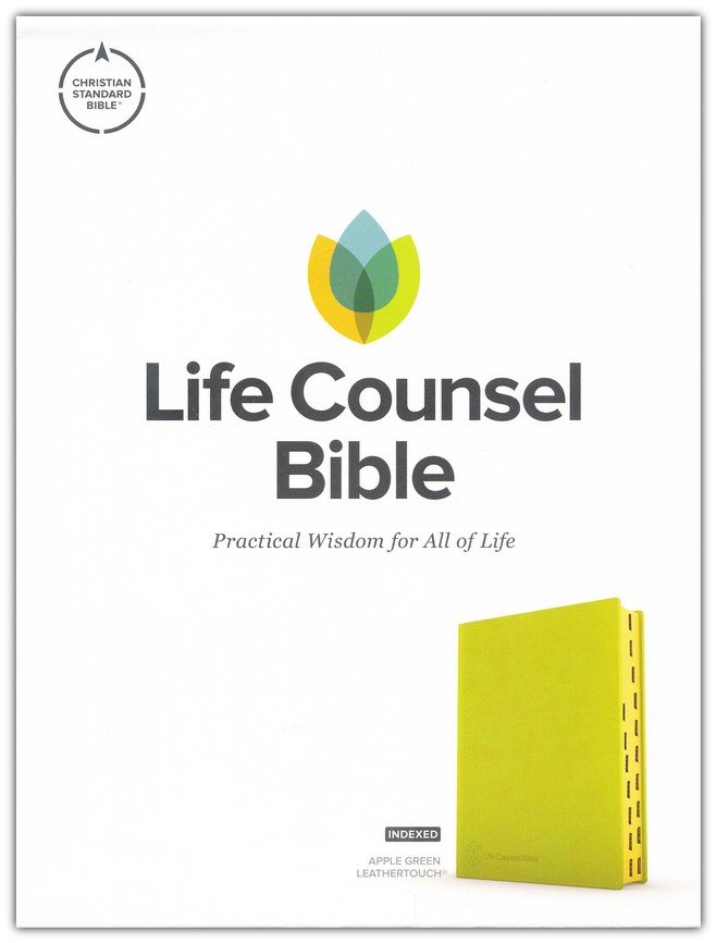 CSB Life Counsel Bible, Apple Green Leather Soft, Leather, Indexed