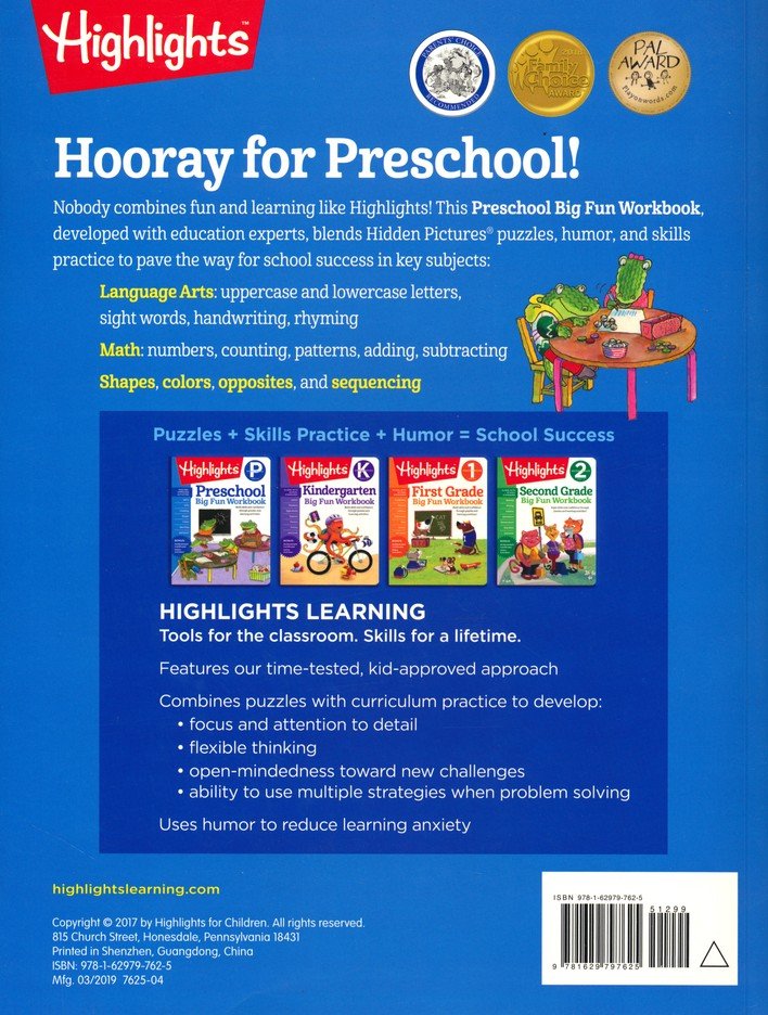 Highlights Preschool Activity Pack 