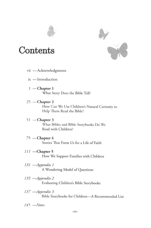 Wonder: Table of Contents