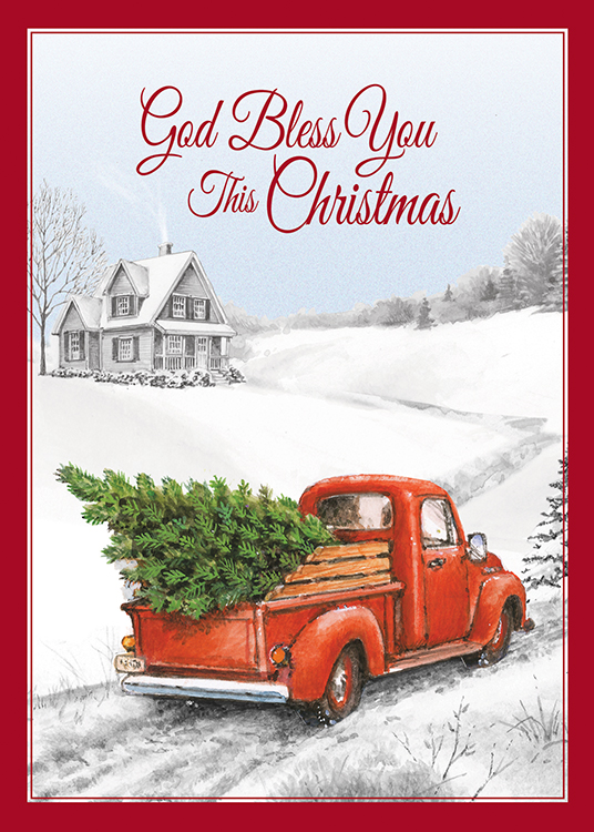 14+ Red Truck Christmas Cards 2021