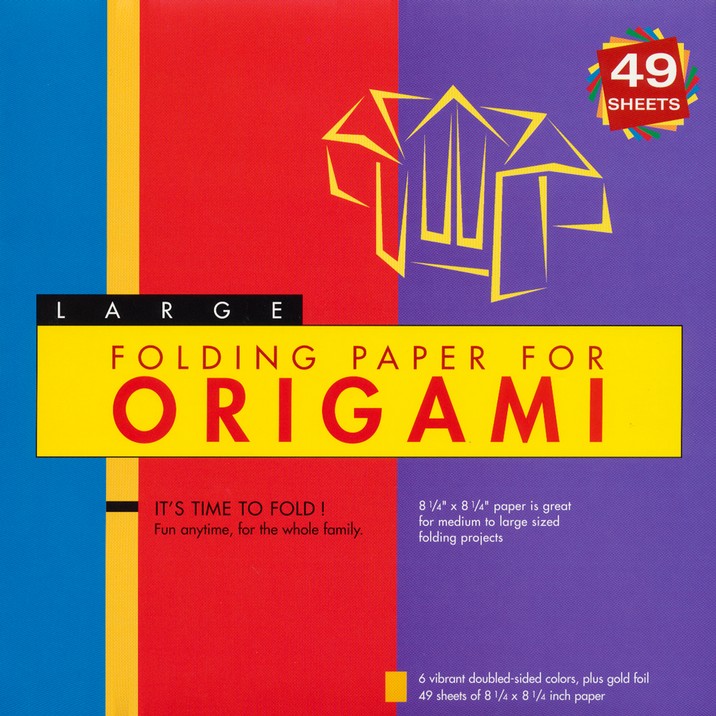 Folding Paper For Origami Large With 8 Page Booklet