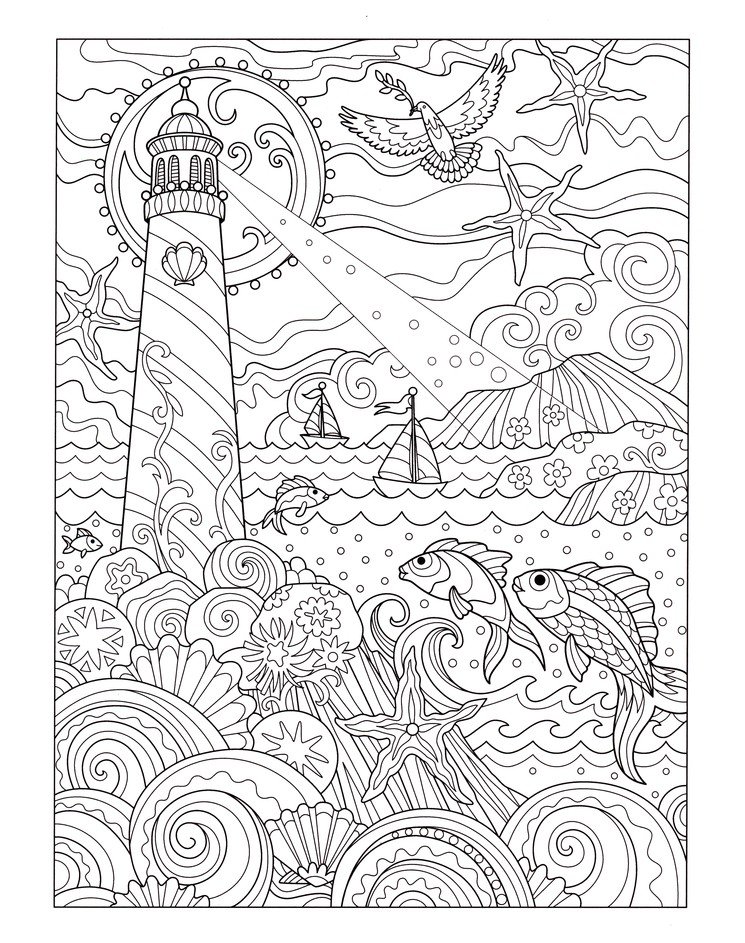 Download Fanciful Sea Life Coloring Book Marjorie Sarnat 9780486818580 Christianbook Com