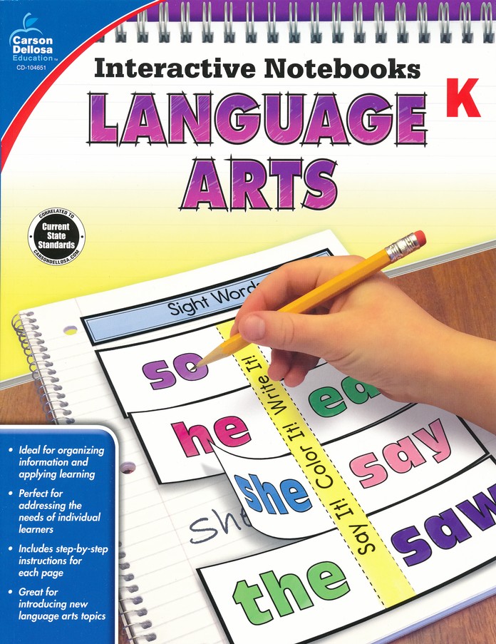 Carson-Dellosa Grade 8 Language Arts Interactive Notebook Interactive Education 
