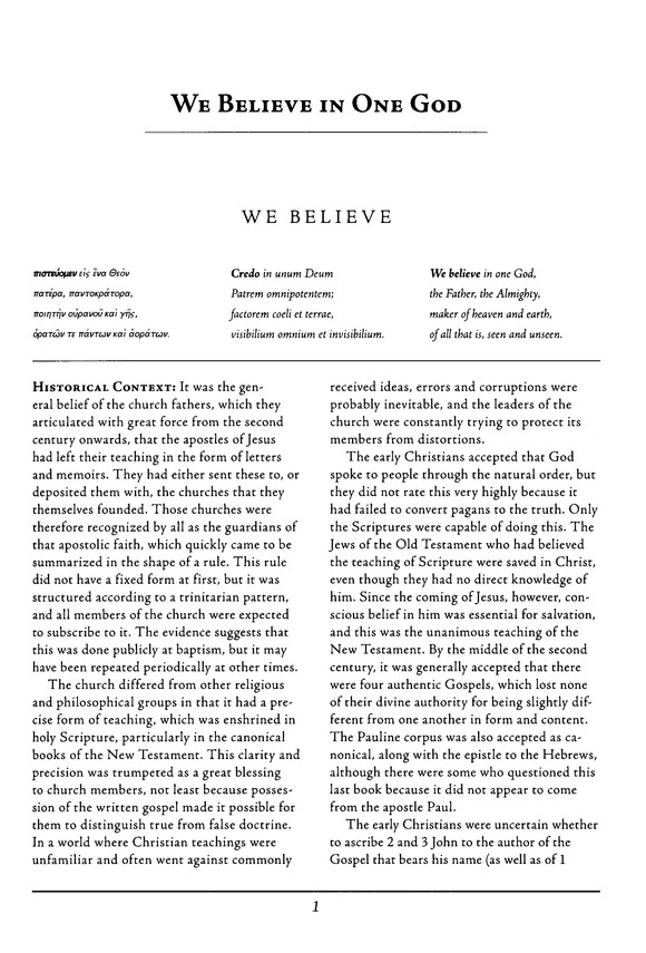Excerpt Preview Image - 4 of 9 - We Believe in One God: Ancient Christian Doctrine Series [ACD]