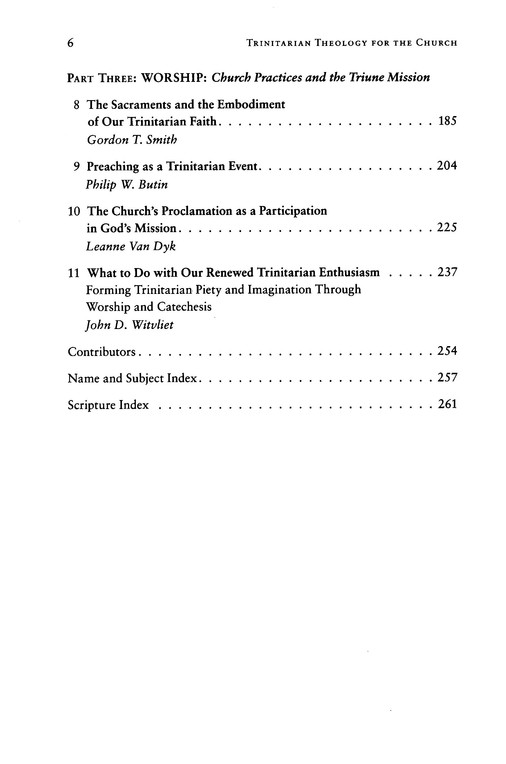 Table of Contents Preview Image - 3 of 9 - Trinitarian Theology for the Church: Scripture, Community, Worship