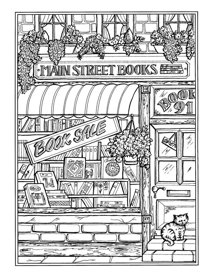 Download Creative Haven Main Street Coloring Book Teresa Goodridge 9780486842448 Christianbook Com