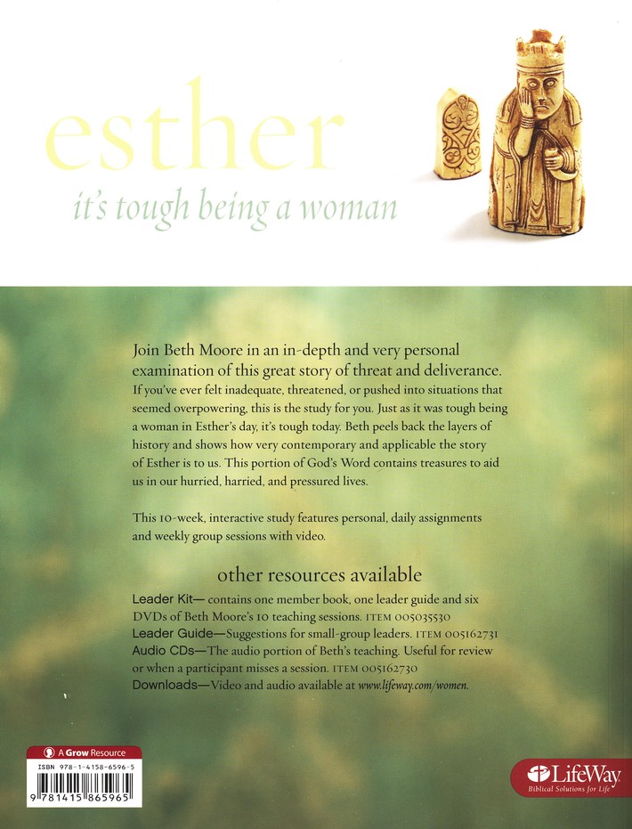 Download Esther Its Tough Being A Woman With 6 Dvds And Leader Guide Member Book By Beth Moore