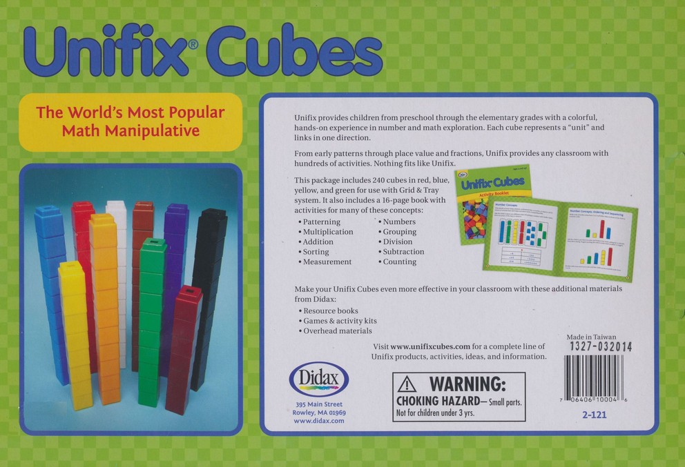 Unifix Cubes For Pattern Building 240 Cubes Christianbook Com